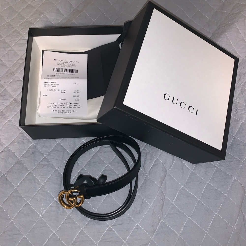 Thin Gucci GG Belt